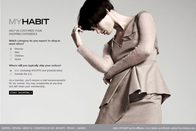 Amazon’s MYHABIT – A New Shopping Addiction