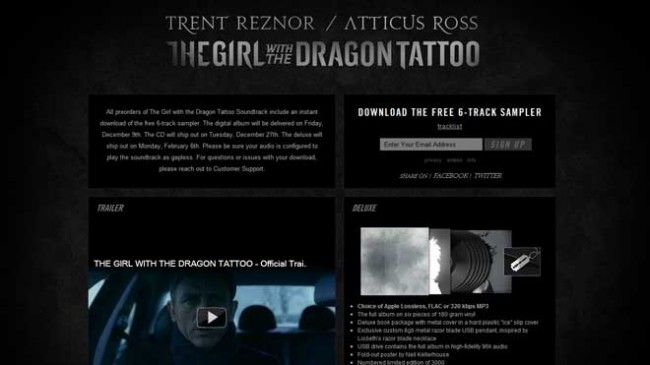 Trent Reznor’s ‘Dragon Tattoo’ Soundtrack Unleashed: Free 6-Track Sampler To $300 Deluxe Edition
