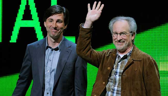 Mattrick and Steven Spielberg unveiling Project Natal.